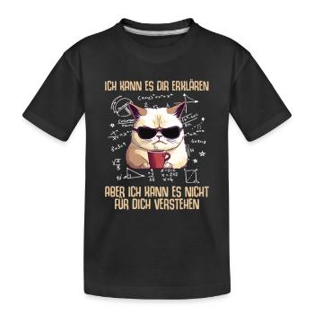 Je ne peux pas le comprendre pour vous Mathématiques - T-shirt bio Premium Enfant - noir - Devant