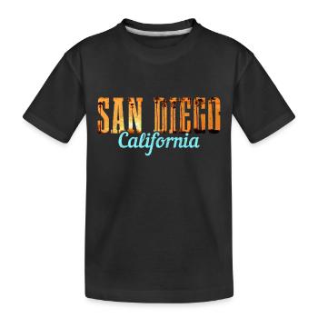 San Diego Californie Vintage Souvenir - T-shirt bio Premium Enfant - noir - Devant