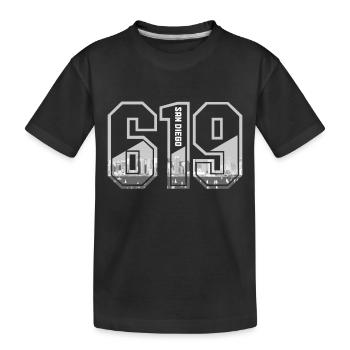 San Diego Kalifornien Vintage Souvenir - Kinder Premium Bio T-Shirt - Schwarz - Vorne