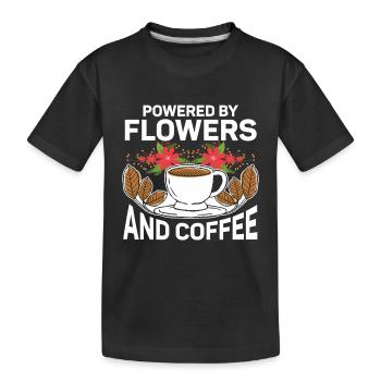 Designer floral Fleuriste Fleuriste Fleuriste - T-shirt bio Premium Enfant - noir - Devant