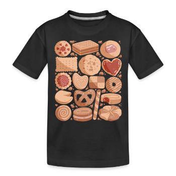 Kekse - Kinder Premium Bio T-Shirt - Schwarz - Vorne