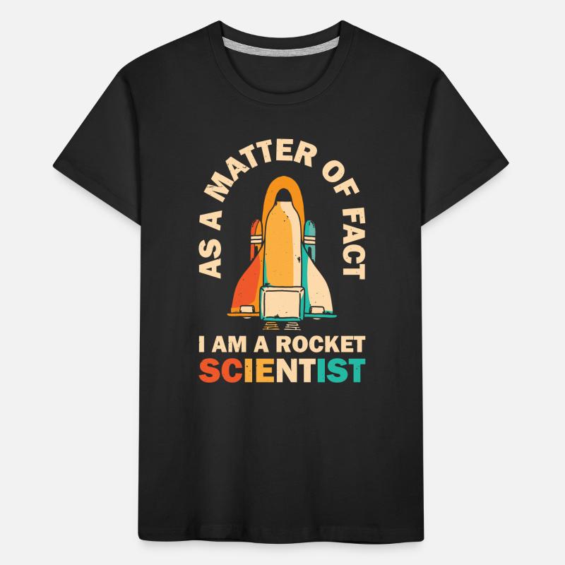 Retro Rocket Scientist Spaceman Space Shuttle Kids' Premium Organic T-Shirt