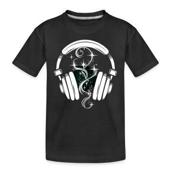 Cadeau pour les amoureux des livres avec - T-shirt bio Premium Enfant - noir - Devant