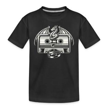 Cadeau pour les amoureux des livres avec - T-shirt bio Premium Enfant - noir - Devant
