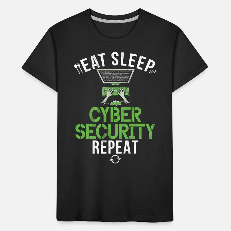 Cyber security hacker hacking Kids' Premium Organic T-Shirt