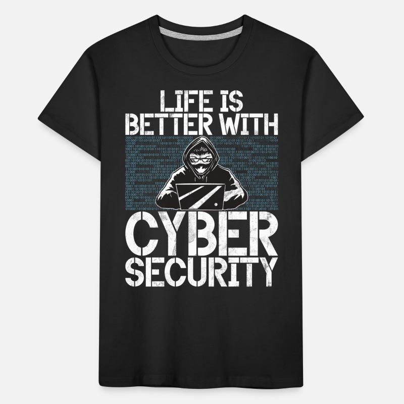Cyber security hacker hacking Kids' Premium Organic T-Shirt
