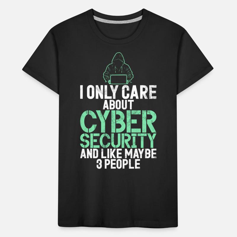 Cyber security hacker hacking Kids' Premium Organic T-Shirt
