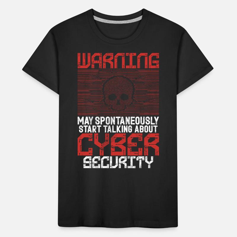 Cyber security hacker hacking Kids' Premium Organic T-Shirt