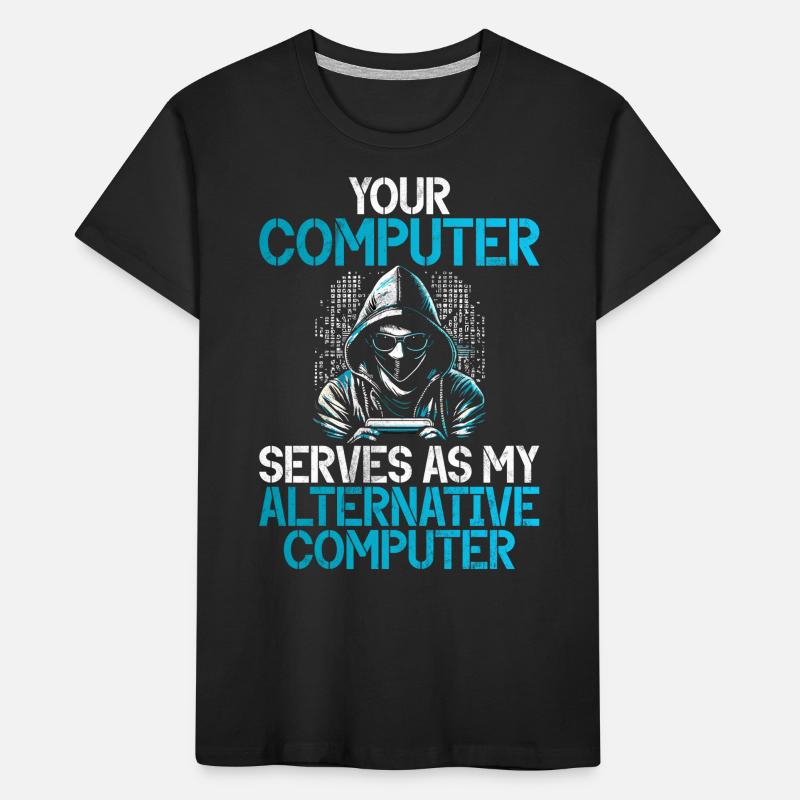 Cyber security hacker hacking Kids' Premium Organic T-Shirt