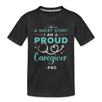 Soignant Une petite histoire Je suis un fier soignant - T-shirt bio Premium Enfant - noir - Devant
