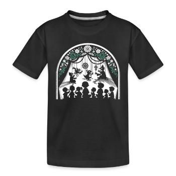 Puppet Mastery Shadow Play Bauchredner-geschenk - Kinder Premium Bio T-Shirt - Schwarz - Vorne