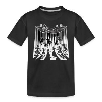Puppet Mastery Shadow Play Bauchredner-geschenk - Kinder Premium Bio T-Shirt - Schwarz - Vorne