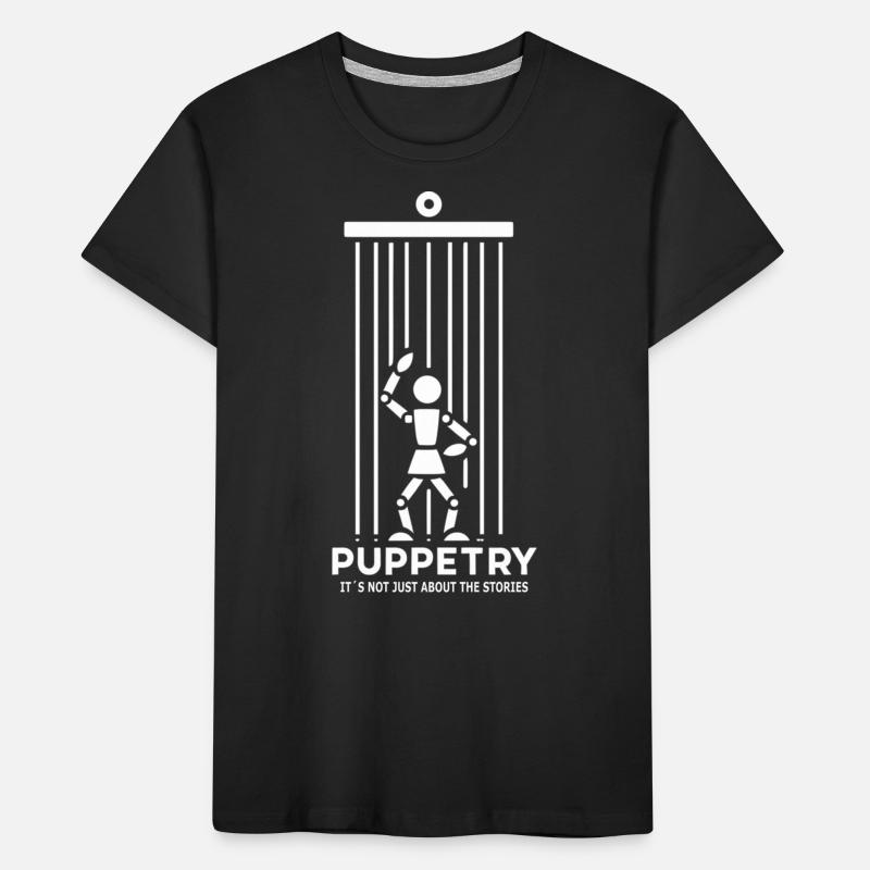 Puppet Mastery Shadow Play Bauchredner-geschenk Kinder Premium Bio T-Shirt