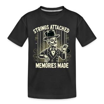 Puppet Mastery Shadow Play Bauchredner-geschenk - Kinder Premium Bio T-Shirt - Schwarz - Vorne