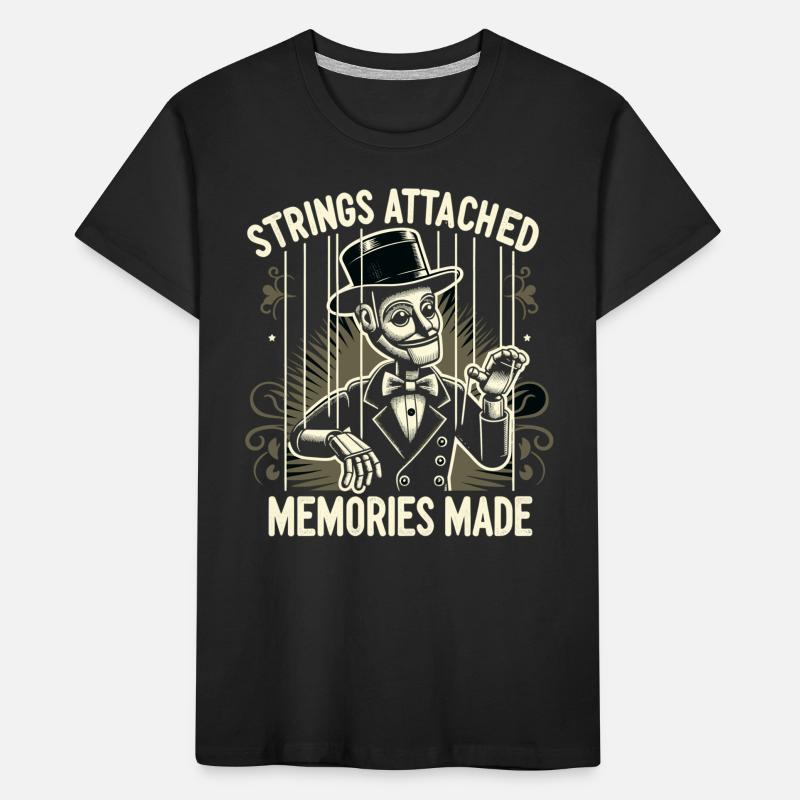 Puppet Mastery Shadow Play Bauchredner-geschenk Kinder Premium Bio T-Shirt