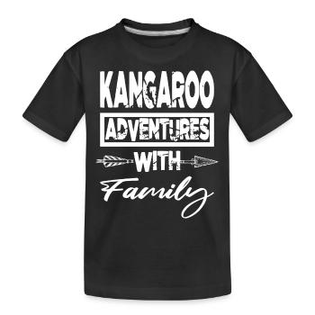 Kangaroo Habitats Joke Sayings Birthday Present - Kids' Premium Organic T-Shirt - black - Front