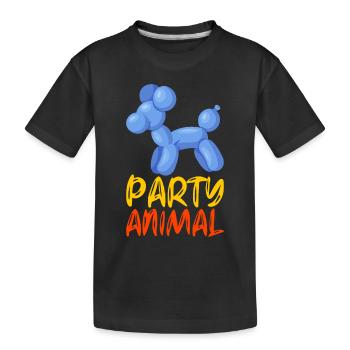 Ballon Animal Ballon Twisting - T-shirt bio Premium Enfant - noir - Devant