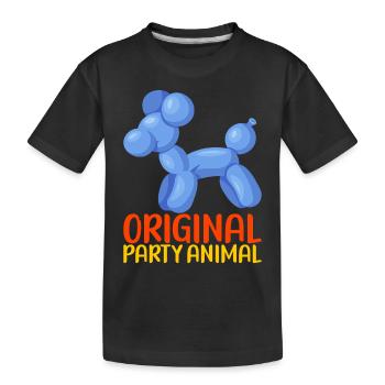 Ballon Animal Ballon Twisting - T-shirt bio Premium Enfant - noir - Devant