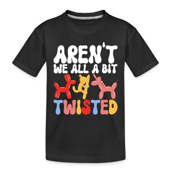 Ballon Animal Ballon Twisting - T-shirt bio Premium Enfant - noir - Devant