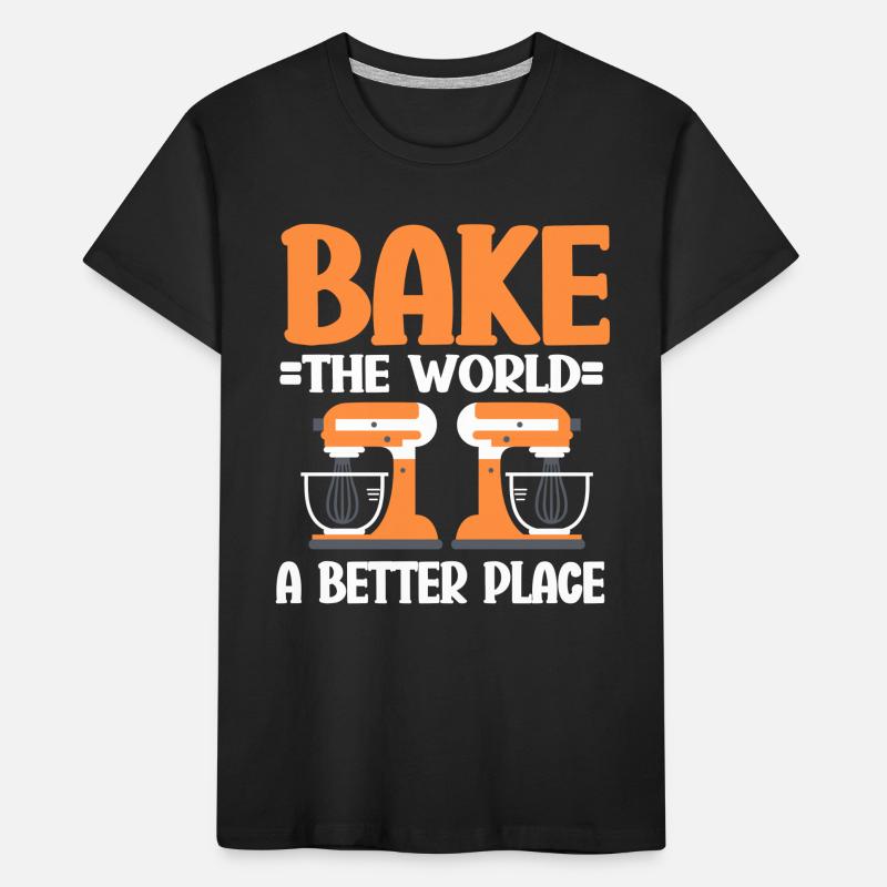 Cuisson Jeu de mots Cuire Cuisinier Chef Boulanger T-shirt bio Premium Enfant