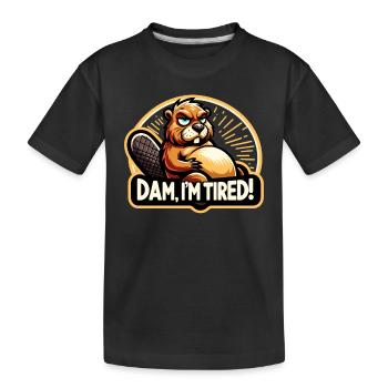 Annonce de grossesse « Enceinte de maternité » - T-shirt bio Premium Enfant - noir - Devant