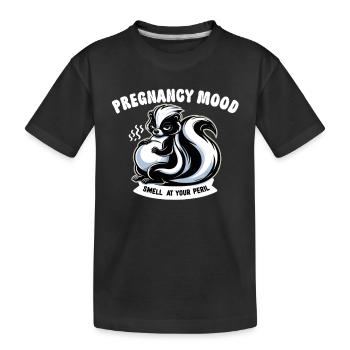 Pregnancy Announcement "Maternity Expectant - Kids' Premium Organic T-Shirt - black - Front