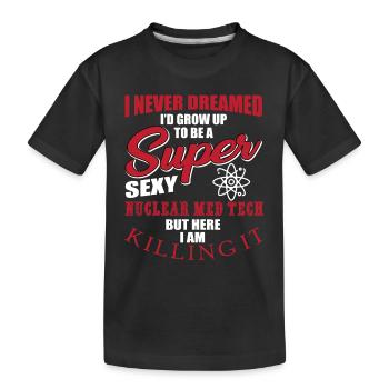 Nuklearmedizinischer Technologe Geschenk - Kinder Premium Bio T-Shirt - Schwarz - Vorne