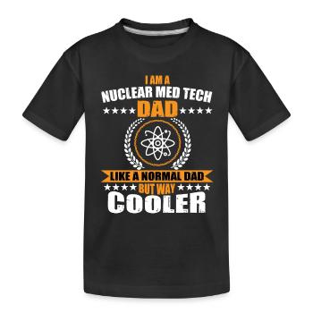 Nuklearmedizinischer Technologe Papa - Kinder Premium Bio T-Shirt - Schwarz - Vorne