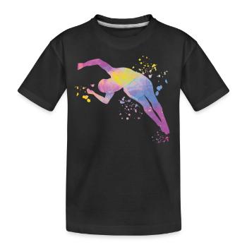Diving, Synchronized Diving, Artistic Jumping - Kids' Premium Organic T-Shirt - black - Front