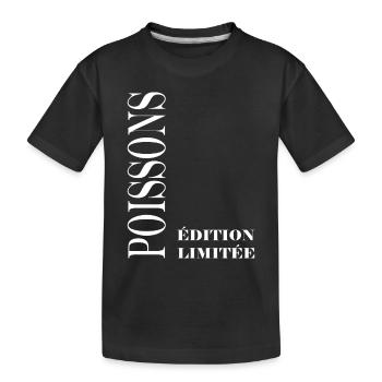 poissons - T-shirt bio Premium Enfant - noir - Devant