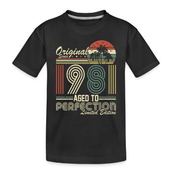 Vintage 1981 - Retro Birthday Legend - Kinder Premium Bio T-Shirt - Schwarz - Vorne