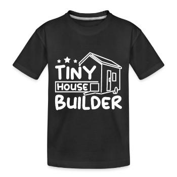 Constructeur de tiny house - T-shirt bio Premium Enfant - noir - Devant
