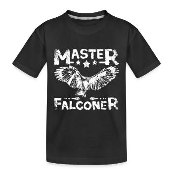 Maître fauconnier - T-shirt bio Premium Enfant - noir - Devant
