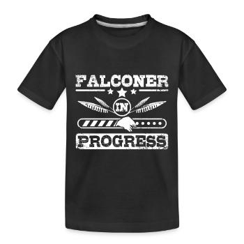 Future Falconer en cours de réalisation - T-shirt bio Premium Enfant - noir - Devant