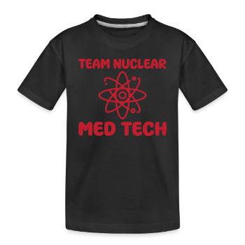 Team Nuklearmedizinischer Technologe - Kinder Premium Bio T-Shirt - Schwarz - Vorne