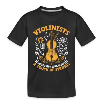 Geiger, weil jeder Song einen Hauch von - Kinder Premium Bio T-Shirt - Schwarz - Vorne