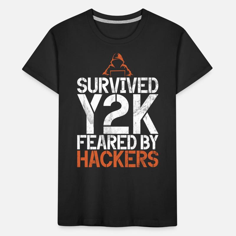 Cyber security hacker hacking Kids' Premium Organic T-Shirt