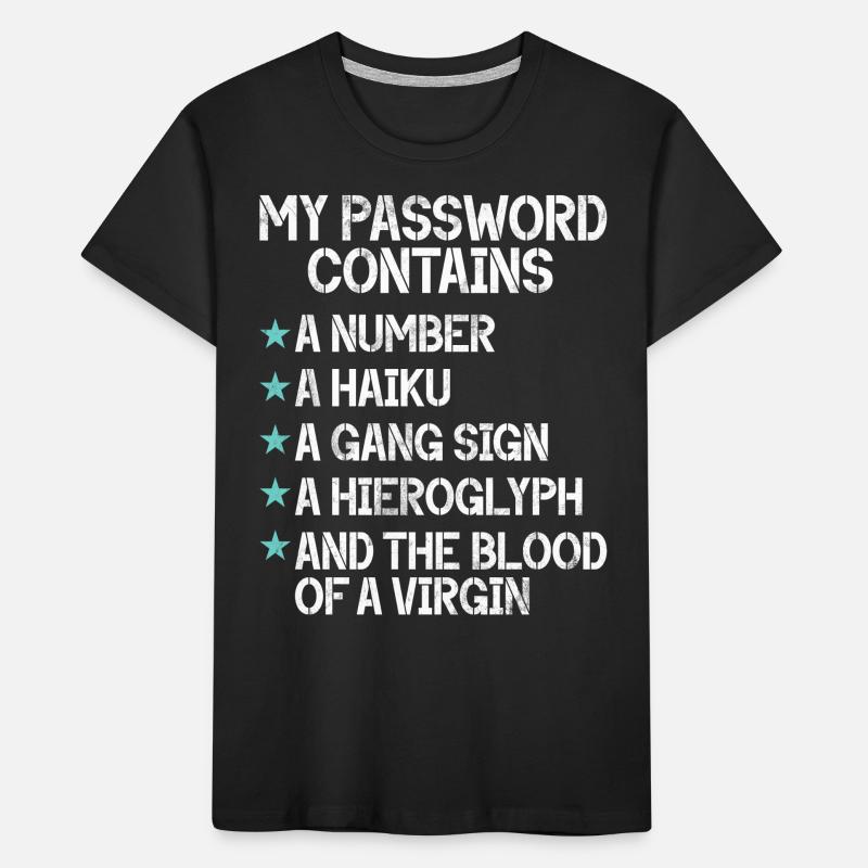 Cyber security hacker hacking Kids' Premium Organic T-Shirt
