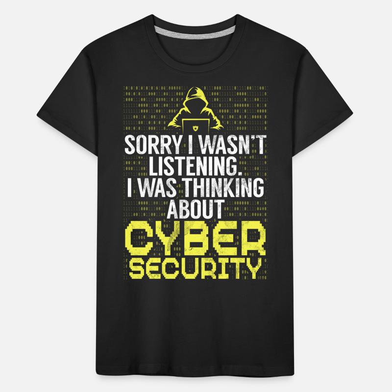 Cyber security hacker hacking Kids' Premium Organic T-Shirt