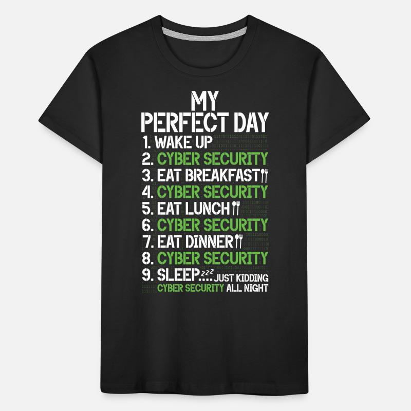 Cyber security hacker hacking Kids' Premium Organic T-Shirt