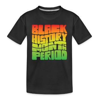 Période du Mois de l’histoire des Noirs Fierté afro-américaine - T-shirt bio Premium Enfant - noir - Devant