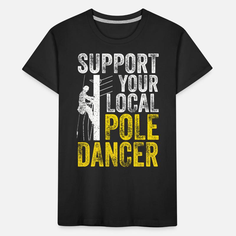 Conception américaine de monteur de lignes électriques T-shirt bio Premium Enfant