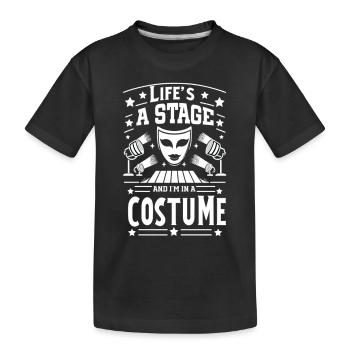 Broadway Musical Musical Theater Sängerin - Kinder Premium Bio T-Shirt - Schwarz - Vorne