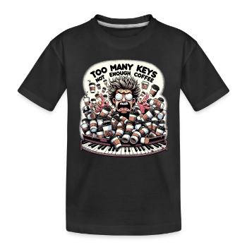 Broadway Musical Musical Theater Sängerin - Kinder Premium Bio T-Shirt - Schwarz - Vorne