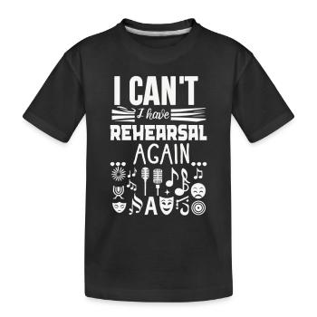 Chanteur de théâtre musical de Broadway - T-shirt bio Premium Enfant - noir - Devant
