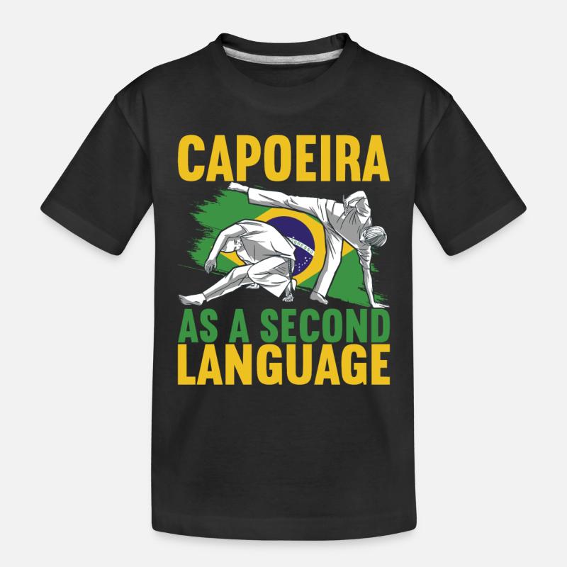 Capoeira Capoeirista - Kinder Premium Bio T-Shirt - Schwarz
