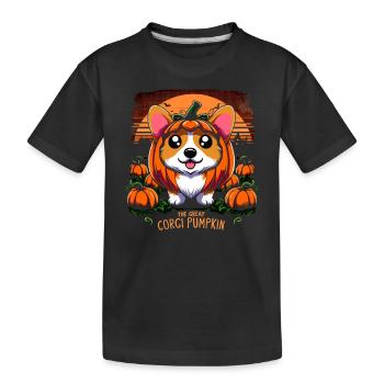 Chien d'horreur Halloween Spooky Dog Lover Chien gothique - T-shirt bio Premium Enfant - noir - Devant
