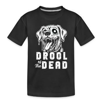 Chien d'horreur Halloween Spooky Dog Lover Chien gothique - T-shirt bio Premium Enfant - noir - Devant
