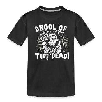Chien d'horreur Halloween Spooky Dog Lover Chien gothique - T-shirt bio Premium Enfant - noir - Devant