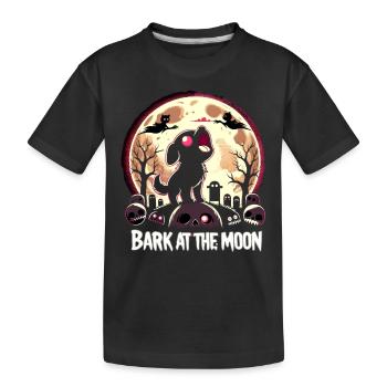 Chien d'horreur Halloween Spooky Dog Lover Chien gothique - T-shirt bio Premium Enfant - noir - Devant